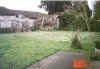 yard of rancher style home