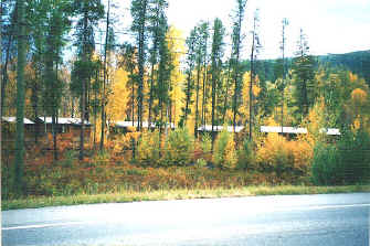 cabins from the highway