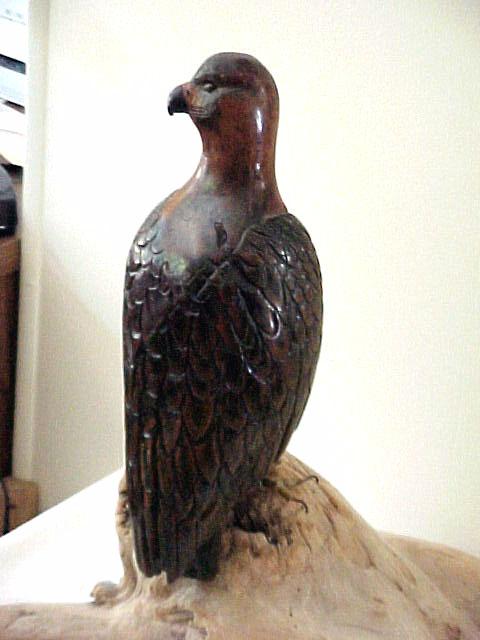 Hand Carved, Peregrine Falcon