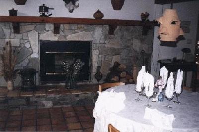 fireplace, Old Road Inn